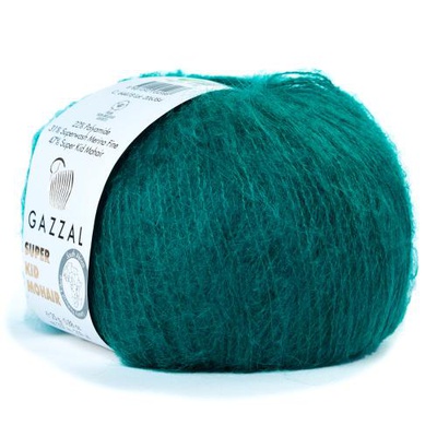 Пряжа Gazzal Super Kid Mohair 25г/237м (22% полиамид, 47% супердетский мохер, 31% шерсть мериноса) 64418