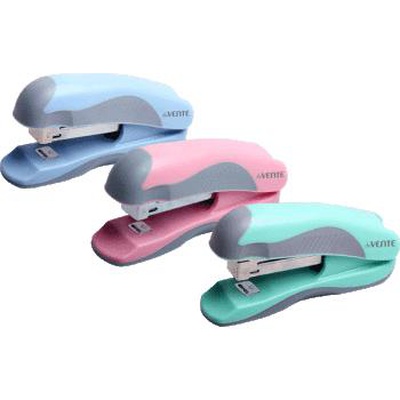 Степлер №10 deVENTE Pastel , мощность 12 л., пластиковый с каучуковой вставкой, цвета ассорти пастель, в картонной коробке, 4142901