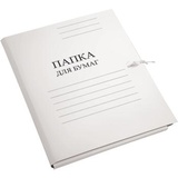 Папка для бумаг с завязками А4 Attomex 260 г/м²  картонная немелованная белая  [3077408]