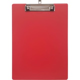 Доска-планшет Attomex, A4 (226x315 мм), толщина картона 1,75 мм, покрытие ПВХ 150 мкм, ширина прижима 12 см, в пластиковом пакете, красный, 3034043