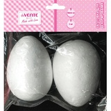 Набор заготовок для декорирования deVENTE. DIY: эллипсы из пенопласта, 10х6,8 см, 2 шт. в пластиковом пакете с блистрным подвесом, 8003911