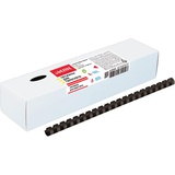 Пружина для переплета 8 мм deVENTE, пластик, черная, 100 шт., ( сшивает 21-40 листов), 4125503