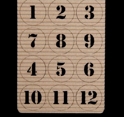 Гофрочипборд картон "Цифры №7 большие" d=2,5 см,  [2518051]