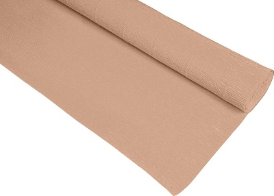 Бумага гофрированная (креповая) флористическая 50*250см 140 г/м2, deVENTE, кремовая. в рулоне, 8040744