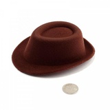 Шляпа мужская 1шт. 10х11 см, коричневый,  [21572]