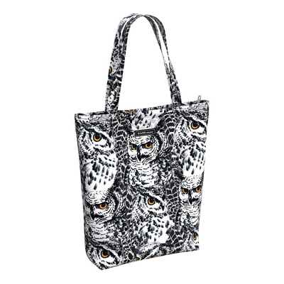 Сумка-шоппер ErichKrause® 14L Night Owl, (ткань) на молнии, ЕК51933