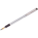 Ручка перьевая "Silver Prestige" синяя, 0,8мм, корпус хром, пластик.футляр Berlingo,  CPs_82113