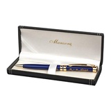 Ручка шариковая подарочная поворотная Manzoni Avellino Цветы, синяя грав. AVL1452-BM, [070905]
