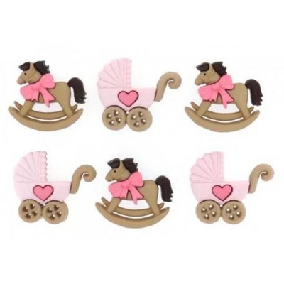 Пуговицы декор.Коляски, лошадки 5824 Dress It Up