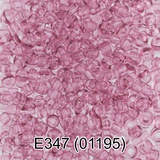 Бисер стеклянный GAMMA 5гр "сольгель" прозрачный, темно-розовый, круглый 10/*2,3мм, 1-й сорт Чехия, Е347 (01195)