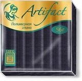 Пластика Артефакт, с блестками черный  56 гр. №291 АФ.821547