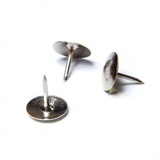 Кнопки- гвоздики канцелярские, металл. никелированные, Alingar, 100 штук в картонной коробке, AL309