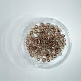 Стеклянный бисер 25г (крупный) прозрачный светло-светло-коричневый (Б013)