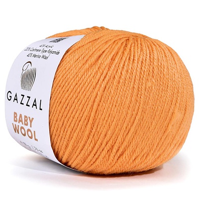 Пряжа Gazzal Baby Wool 50г/175м (40%акрил /40%мериносовая шерсть /20%кашемир ПА) 837