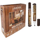 Маркер для деревянных поверхностей 1-5мм deVENTE. Repair, круглый корпус, орех, скошенный наконечник,  5044408