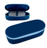 Пенал мягкий корпусный ПМК 24-42 Темно-синий-голубой, с откидной планкой  (ткань) [64412]