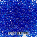 Бисер стеклянный GAMMA 5гр прозрачный, синий, круглый 10/*2,3мм, 1-й сорт Чехия, B121 (60300)