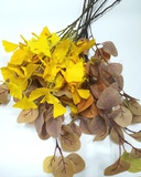 Ветка декоративная "Осенние листья"( микс), текстиль, до 80см