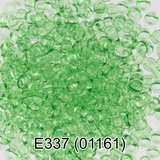 Бисер стеклянный GAMMA 5гр "сольгель" прозрачный, светло-зеленый, круглый 10/*2,3мм, 1-й сорт Чехия, Е337 (01161)