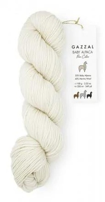 Пряжа Gazzal Baby Alpaca Pure Colors 100г/320м (55% беби альпака,45% шерсть мериноса) 6450