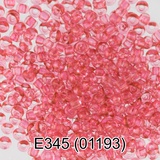 Бисер стеклянный GAMMA 5гр "сольгель" прозрачный, розовый, круглый 10/*2,3мм, 1-й сорт Чехия, Е345 (01193)