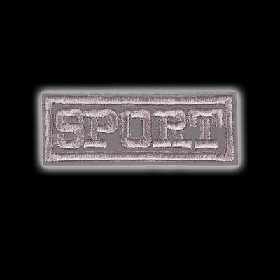 Термоаппликация светоотражающая «Sport», 5,7 × 2,3 см, цвет серый, 1шт., 6931637