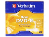 DVD-R Verbatim 1,4Гб 4х 8см мини, slim 