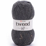Пряжа Yarnart Tweed 100г/280м (30% шерсть, 5% вискоза, 65% акрил), темно-серый  225