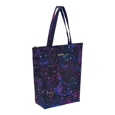 Сумка-шоппер ErichKrause® 14L Purple Stardust, (ткань) на молнии, ЕК51957