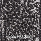 Бисер стеклянный GAMMA 5гр кристально-прозрачный с ярким цветным покрытием, черный, круглый 10/*2,3мм, 1-й сорт Чехия, Е228 (38449)
