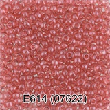 Бисер стеклянный GAMMA 5гр прозрачный блестящий, розовый, круглый 10/*2,3мм, 1-й сорт Чехия, Е614 (07622)