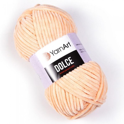 Пряжа YarnArt DOLCE 100г/120м (100% микрополиэстер),  светло-персиковый 773