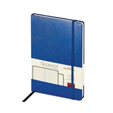 Бизнес-блокнот А5 100 л. клетка BrunoVisconti "MEGAPOLIS JOURNAL", искусственная кожа на бумажной основе, синий 3-101/01
