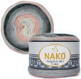 Пряжа NAKO Angora Luks Color 150г/810м (5% мохер / 15% шерсть / 80% акрил) (81916)