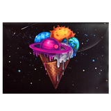 Папка на кнопке А4 с рисунком Мороженое-Космос, УФ-печать [56637]