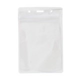 Бейдж горизонтальный 65х110 мм LITE, прозрачный PVC 250 мкм, BGL10065G/250