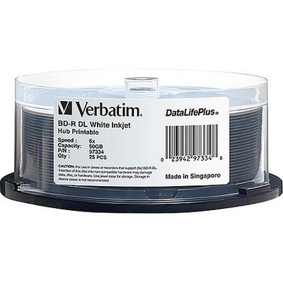 Verbatim BD-R DL 50GB 6x DataLifPlus 25шт под принт