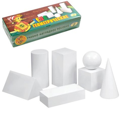 Учебно-наглядное пособие "Тела геометрические" (дерево, С112)  0760]