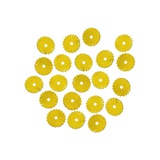 Пайетки рефленые Астра, 10 мм, 10г, золото, в пластиковом пакете с блистерным подвесом, [А1]