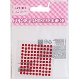 Стразы самоклеящиеся акрил deVENTE. Dots 100шт. 4 мм, красные, на карточке, в пластиковом пакете с блистерным подвесом [8002000]