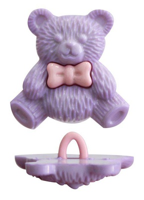 Пуговица декор. Мишка 25мм 1шт. (48727)