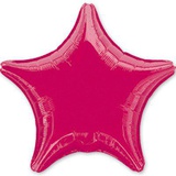 Шар воздушный (фигурный) 18" Звезда, металлик, бордо [1204-0224]