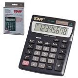 Калькулятор настольный STAFF STF-1808, 8 разрядов, двойное питание  [250133]