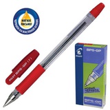 Ручка шариковая 0,7мм красная PILOT BPS-F, с резиновым упором, металлический наконечник [141864]