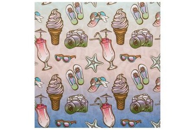 Decola Бумага д/ скрап. 15х15см 5л. Морская тема №11,  [124869]