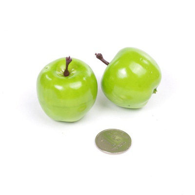 Декоративный эл. MAGIC HOBBY Яблоко зел. 35мм 2шт,  [MG-A0290-F14]