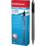 Ручка шариковая автоматическая 1мм черная ERICH KRAUSE "Ultra Glide Technology U-28", [ЕК33529]