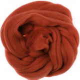 Шерсть для валяния Пехорка 50гр. 100% шерсть Птонкая кирпичный,  [338]