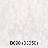 Бисер стеклянный GAMMA 5гр непрозрачный, белый, круглый 10/*2,3мм, 1-й сорт Чехия, B090 (03050)