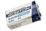 Батарейка типа крона 9V ROBITON Standard 6LR91-SR1, alkaline ( ЦЕНА указана за 1штуку! )